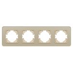 Рамка на 4 поста стеклянная Arlight FRM-OMALI-SFGS-4-GD 049719