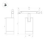 Трековый магнитный светильник Arlight MAG-ORIENT-SPOT-R35-6W Day4000-MIX (BK, 24 deg, 48V, TUYA) 043910