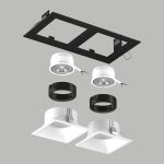 Встраиваемый светильник Lightstar Domino (214527+214506+214506+214007+214007) D5270606BMOD