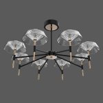 Люстра на штанге DeLight Collection MD21001018-8A black/gold