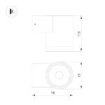 Уличный настенный светильник Arlight LGD-RAY-WALL-R65-12W Day4000 050152