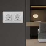 Розетка Arte Milano SET16-2-40-1x2 silver