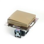 Розетка 1-местная с/з с защитной шторкой Stekker Катрин GLS16-7112-08 49222