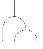 Подвесной светильник iLamp North 8628P/3 BK-WH