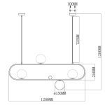 Подвесная люстра Moderli Miya V6031-4P