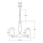 Подвесная люстра Moderli Maximilian V2522-5P