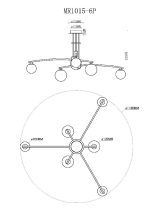 Потолочная люстра Myfar Stacy MR1015-6P
