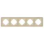 Рамка на 5 постов алюминиевая Arlight FRM-AKIRY-SFAL-5-GD 049748