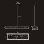 Подвесной светильник Delight Collection 98023 PR98023L-B dark bronze