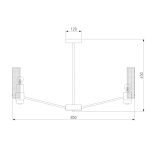Люстра на штанге Eurosvet Grino 70139/8 латунь