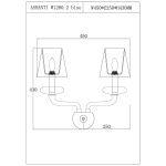 Бра Lucia Tucci Ashanti W1255.2 clear