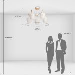 Люстра на штанге De Markt Дэла 635015105