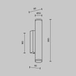 Настенный светильник Modestyle MS.101.300 AB