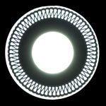 Встраиваемый светильник Reluce 63903-9.0-001RD LED3+3W BK