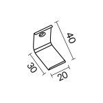 Комплект креплений для профиля 30×30 4шт Maytoni Led Strip ALM-3030-MT 642074
