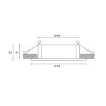 Встраиваемый светильник Hesby Lighting Atlas HSBL_0086