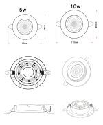 Встраиваемый светильник Zortes Raiz ZRS.57795.5
