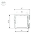 Алюминиевый профиль Arlight LINE-1715-2000 WHITE 044259(1)