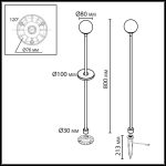 Ландшафтный светильник Odeon Light Nature Dew 7120/3GLA