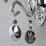 Бра Eurosvet 10103/1 хром/дымчатый хрусталь Strotskis