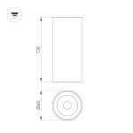 Накладной светильник Arlight SP-GABI-SURFACE-R60-12W Warm3000 050716