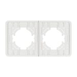 Рамка на 2 поста стеклянная Arlight FRM-OMALI-SFGS-2-WH 049708