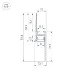 Профиль Arlight PLINTUS-FANTOM-H20-2000 BLACK 043618