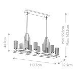 Подвесная люстра Kichler Kimrose QN-KIMROSE10-BNB