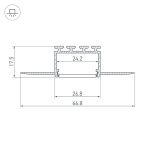 Алюминиевый профиль Arlight PLS-F-HIDE-3000 044849