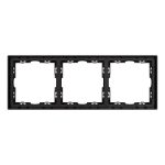 Рамка пластиковая Arlight FRM-NOBE-SFPL-3-BK 054220