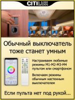 Потолочная люстра Citilux Джемини Смарт CL229A151E