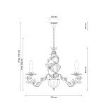 Подвесная люстра Lucia Tucci Fiori Di Rose 185.10.5