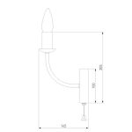 Бра Eurosvet Santi 60139/1 хром