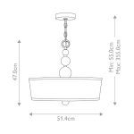 Подвесной светильник Hinkley Zelda HK-ZELDA-P-B-VS