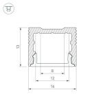 Профиль Arlight SL-SLIM-H13M-2000 ANOD 023718