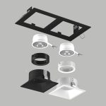 Встраиваемый светильник Lightstar Domino (214527+214506+214507+214006+214007) D5270607WBMOD