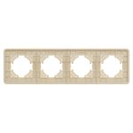 Рамка на 4 поста стеклянная Arlight FRM-OMALI-SFGS-4-GD 049719