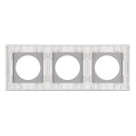 Рамка стеклянная на 3 поста Arlight FRM-GLARE-GC-3-WH 043838