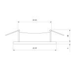 Встраиваемый светильник Elektrostandard Dorma 4690389178214