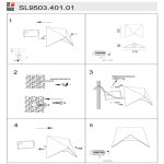 Уличный настенный светильник ST Luce Canneto SL9503.401.01