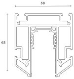 Шинопровод магнитный Hesby Lighting ElDeko HSBL_0072