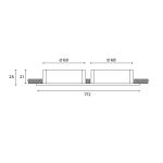 Встраиваемый светильник Hesby Lighting Atlas HSBL_0088