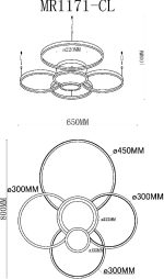 Потолочная люстра MyFar Nora MR1171-CL
