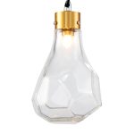 Подвесной светильник Delight Collection KR1197 KR1197P-1 brass/clear