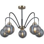 Люстра на штанге Illumico IL0433-5PSQ-79 BK AB