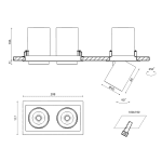 Спот DesignLed SPL-SQ2-12-NW 002787