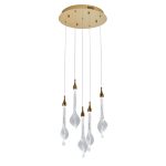 Подвесной светильник Delight Collection OD2433-5 gold/clear