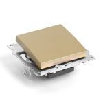 Переключатель перекрестный 1-клавишный Stekker Катрин GLS10-7110-08 49221