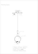 Подвесной светильник iLamp Cento 9571P/1-D300 BR-WH