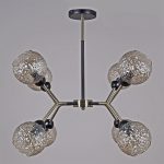 Люстра на штанге Illumico IL0268-8PSQ-79 BK AB